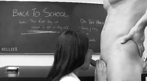 School teacher blow job porn gif